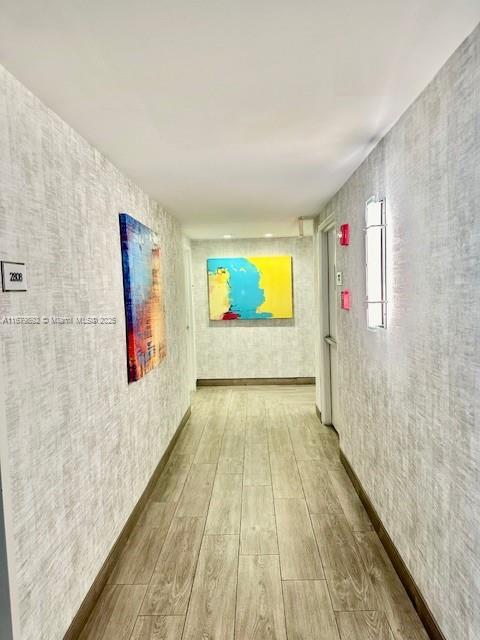 2301 S Ocean Dr Unit A8, Hollywood, FL 33019 - corridor with wood finished floors