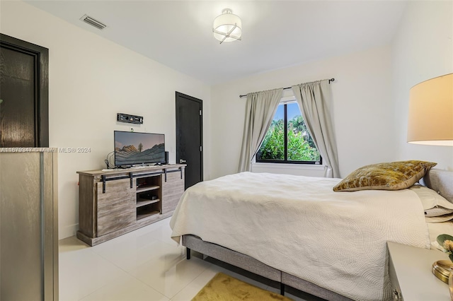 view of tiled bedroom