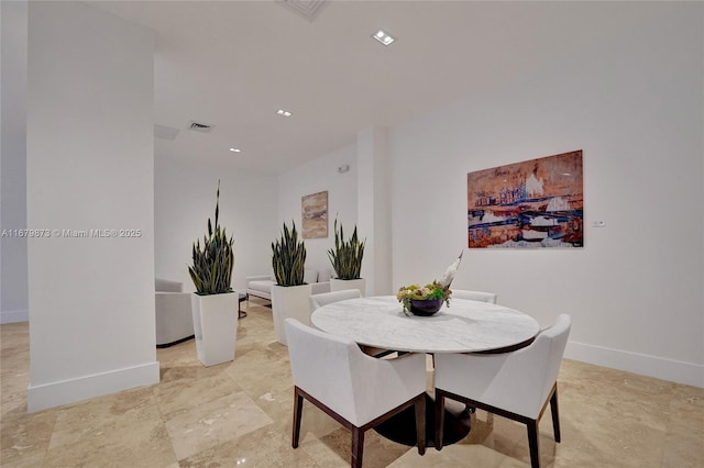 view of dining area