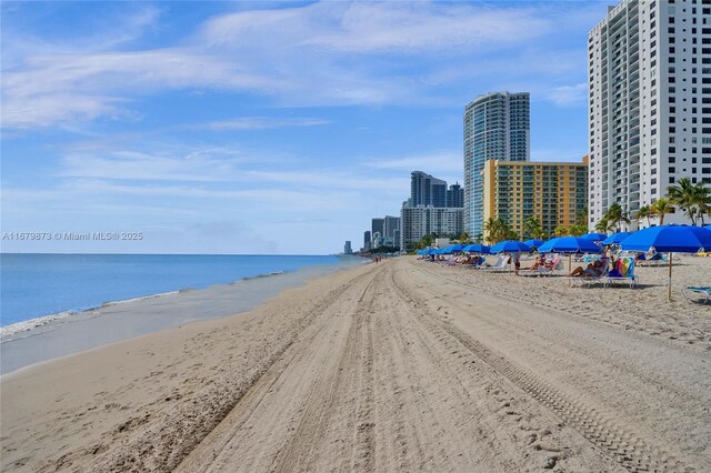 water view with a beach view