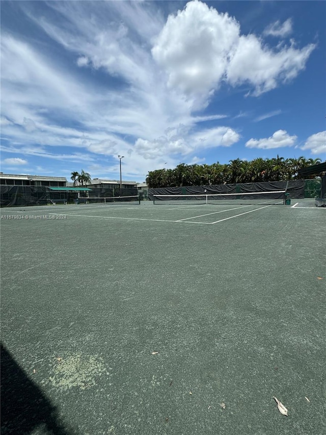 view of tennis court