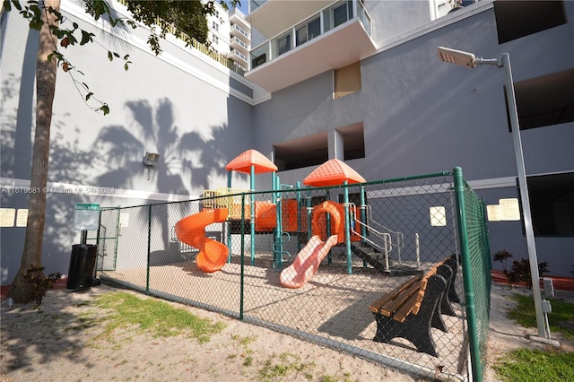 view of jungle gym