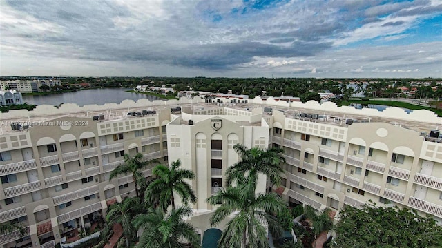 view of property with a water view