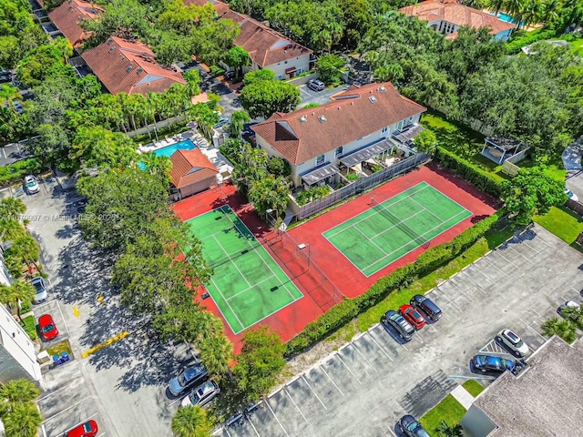 birds eye view of property