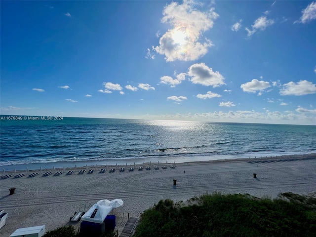 water view with a beach view