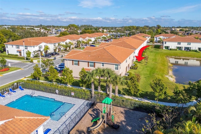 birds eye view of property