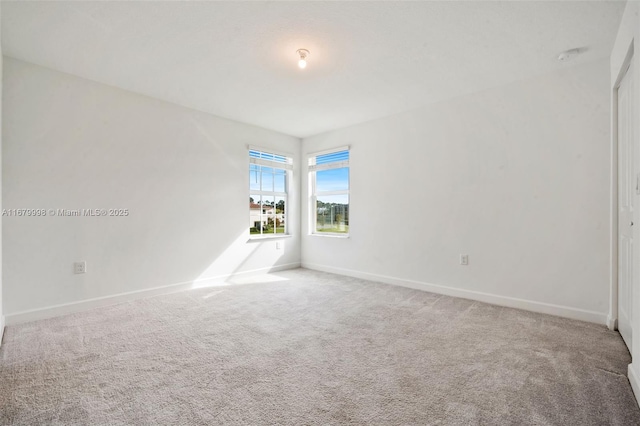 view of carpeted empty room