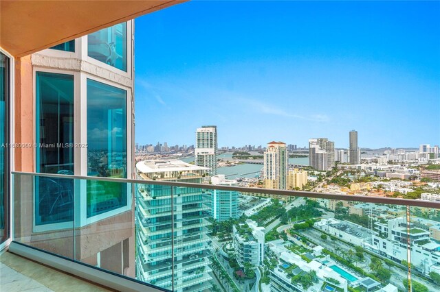 300 S Pointe Dr Unit 3204, Miami Beach, FL 33139 - balcony featuring a view of city