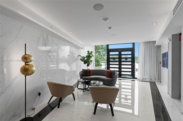 300 S Pointe Dr Unit 3204, Miami Beach, FL 33139 - common area with expansive windows