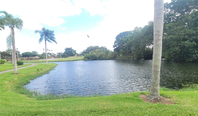 view of water feature