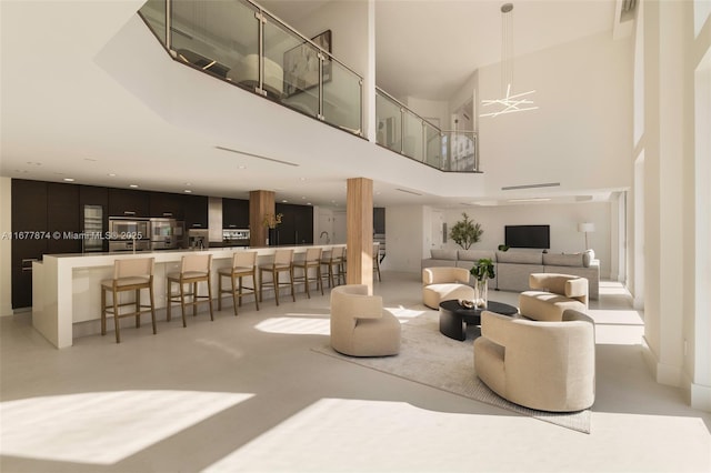 55 Merrick Way Unit 808, Coral Gables, FL 33134 - common area featuring a towering ceiling