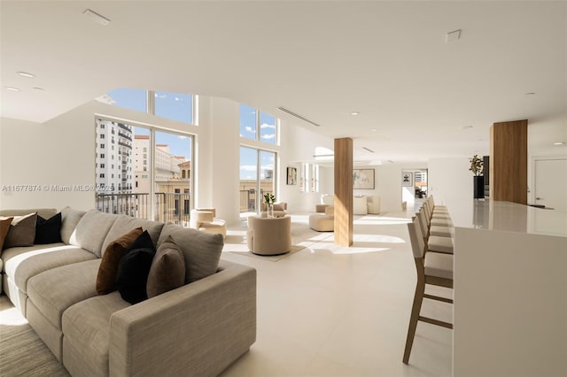 55 Merrick Way Unit 808, Coral Gables, FL 33134 - living room featuring recessed lighting