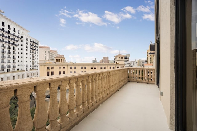 view of balcony