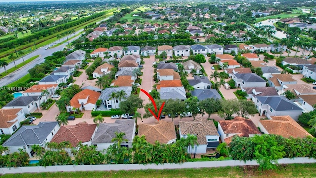 birds eye view of property