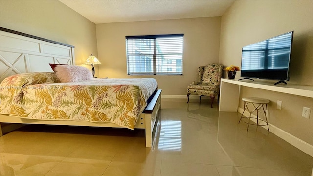 view of tiled bedroom