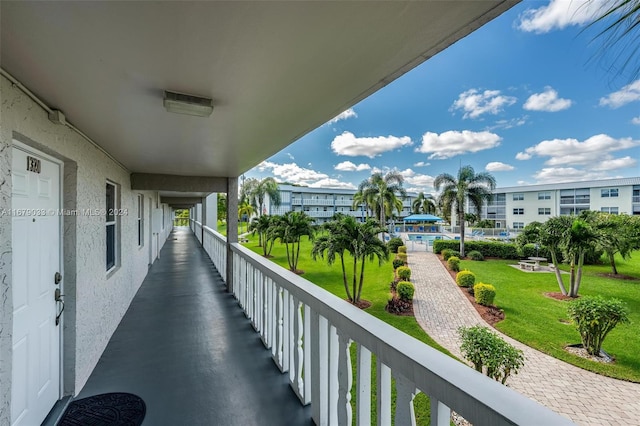 view of balcony