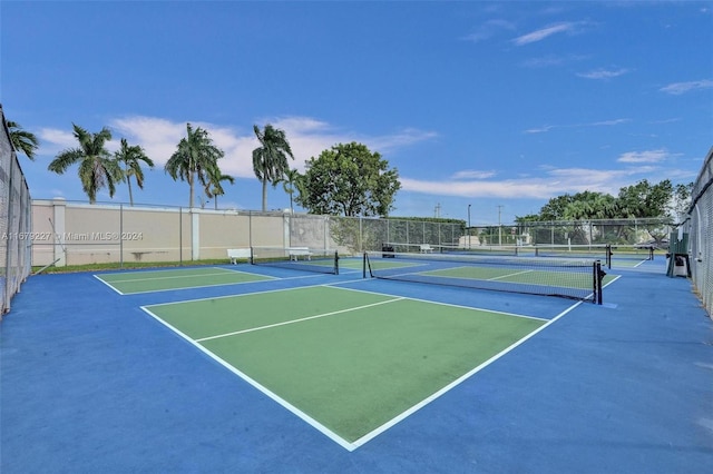 view of sport court