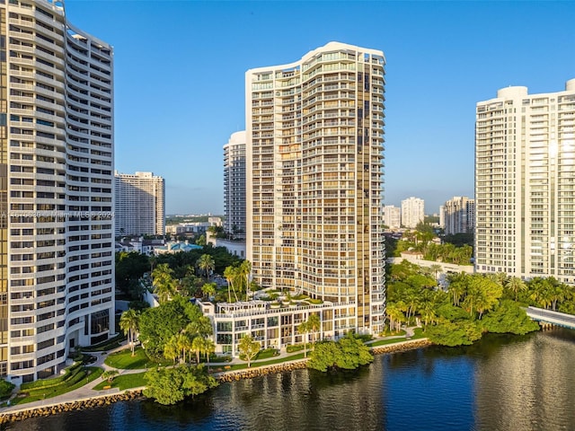 view of city featuring a water view