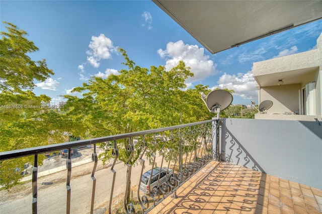 view of balcony