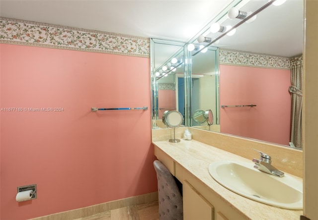 bathroom with vanity