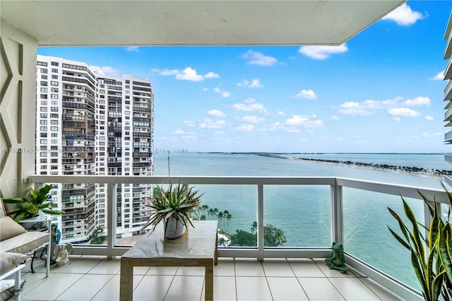 2451 Brickell Ave Unit 17G, Miami, FL 33129 - balcony featuring a water view