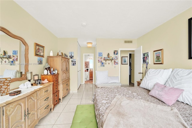 view of tiled bedroom