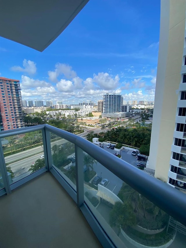 view of balcony