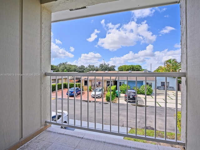 balcony featuring central AC unit