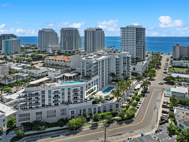 401 N Birch Rd Unit 505, Fort Lauderdale, FL 33304 - view of urban area with a large body of water and a pool