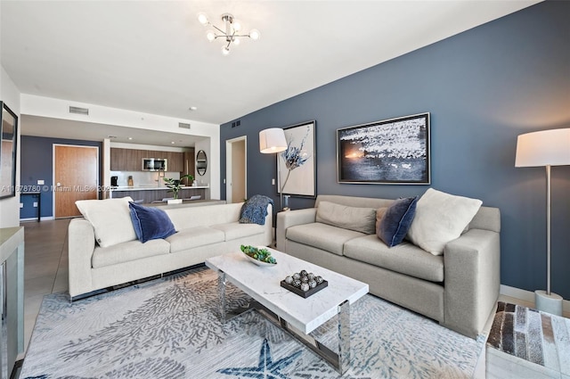 401 N Birch Rd Unit 505, Fort Lauderdale, FL 33304 - living area featuring baseboards