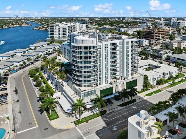 401 N Birch Rd Unit 505, Fort Lauderdale, FL 33304 - view of urban area with a nearby body of water, a notable bridge, and apartment complex / building