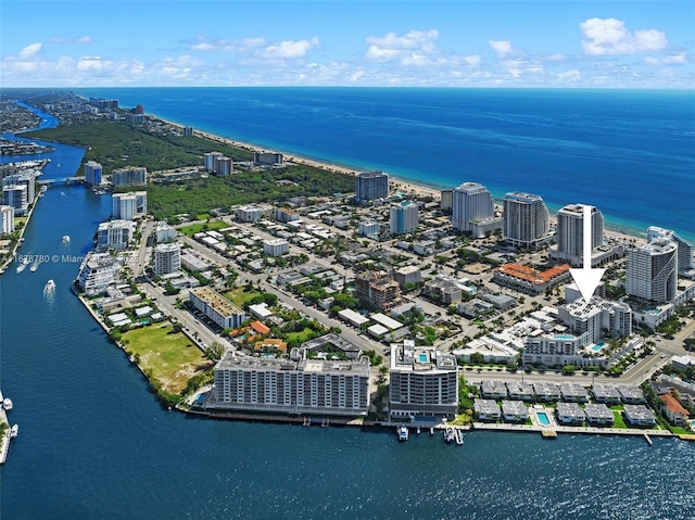 401 N Birch Rd Unit 505, Fort Lauderdale, FL 33304 - view of urban area with a nearby body of water