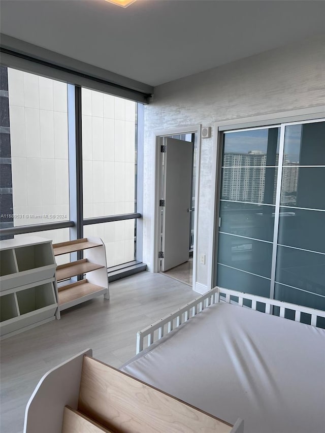 interior space featuring light hardwood / wood-style flooring