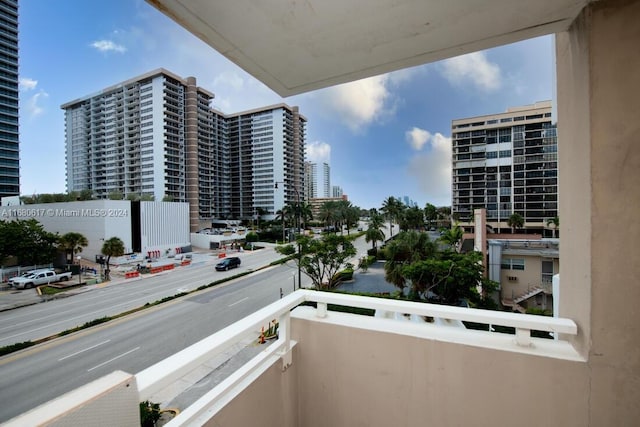 view of balcony