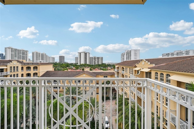 view of balcony