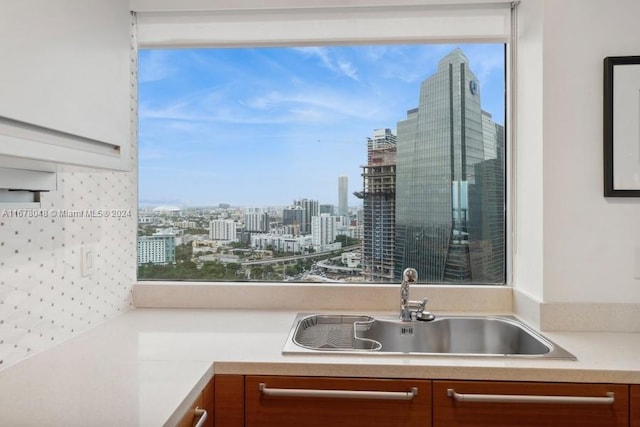 kitchen featuring sink