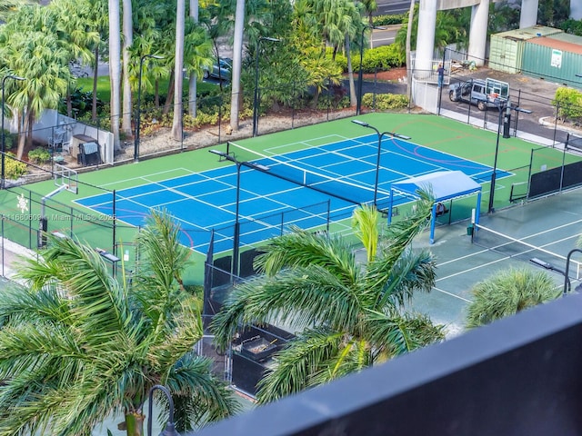 view of tennis court