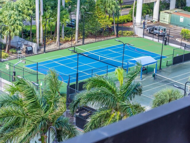 view of tennis court