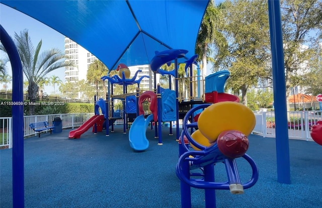 view of jungle gym