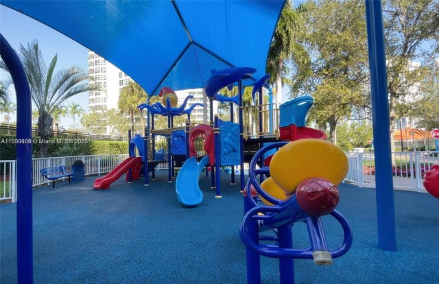 view of jungle gym