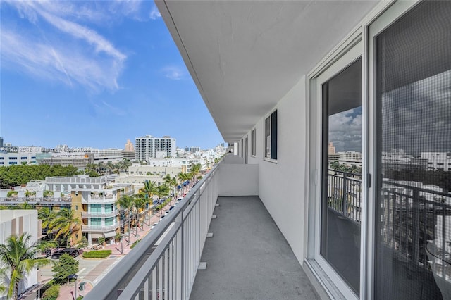 view of balcony