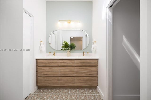 bathroom with vanity