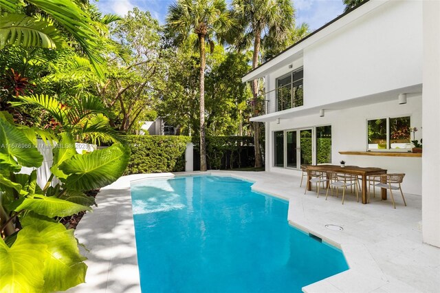 view of pool with a patio