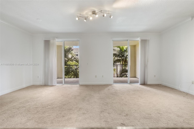 4 Renaissance Way Unit 303, Boynton Beach, FL 33426 - empty room featuring crown molding, baseboards, and carpet floors