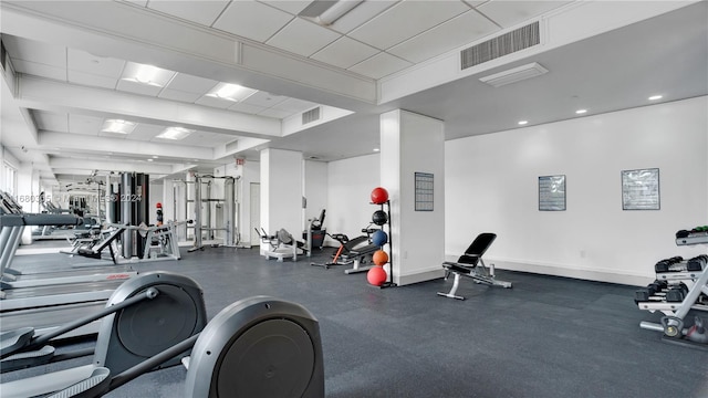 view of exercise room