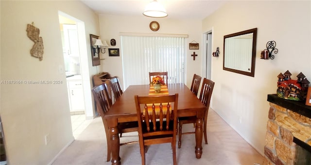 view of dining room