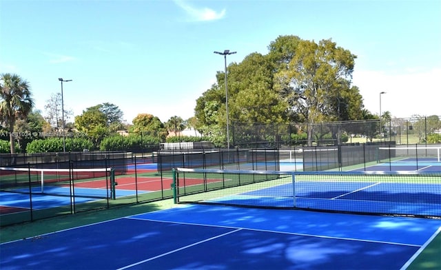 view of tennis court