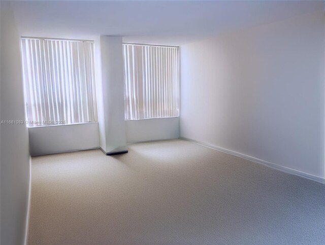 spare room featuring carpet flooring