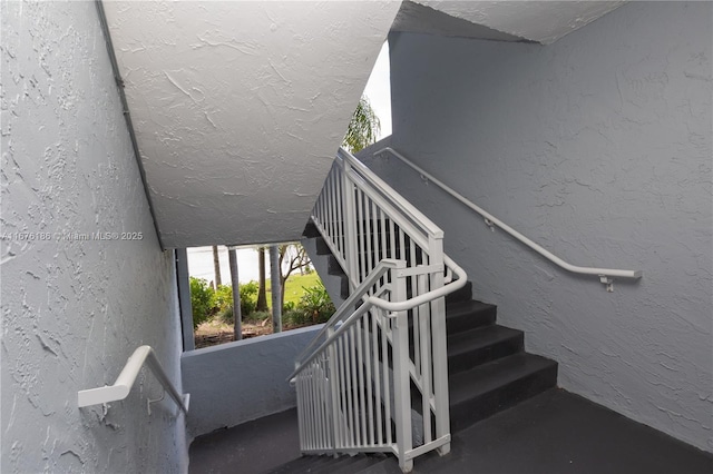 view of stairway