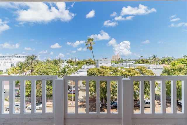 view of balcony